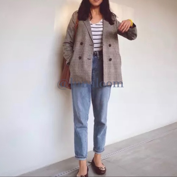 Madewell 🆕 | Whisper Cotton V-Neck Pocket Tank in Creston Stripe. - Picture 6 of 8